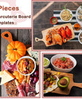 Set Of 3 Acrylic Charcuterie Handle Router Templates Woodworking Stencils For Cutting Boards Pro Guide Kit with food and craft displays.
