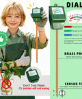 Gardener uses 2 Pack Soil Moisture Meter For Gardening And Indoor Outdoor Plants No Battery Required Hygrometer Sensor Easy To Use
