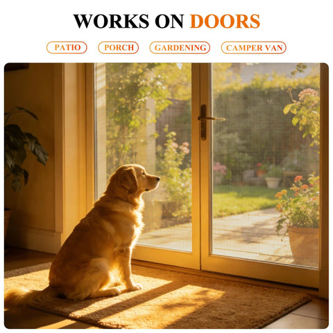 Two Pack Window And Door Screen Replacement Kit With 48 Inch By 99 Inch Screens Includes Retainer Spline And Press Fit Roller Tool 65.6 Feet Total Scratch Proof Polyester Mesh For Patio And Pet Friendly Grey