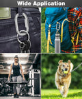 M6 Quick Links Chain Connectors used for backpack, key ring, gym equipment, and pet chain applications in outdoor settings.