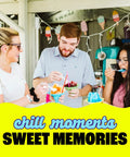 Group enjoying colorful shaved ice desserts made with Electric Countertop Snow Cone Maker For Summer Hangouts Hella Awesome Slushie Machine With Cherry Grape Blue Raspberry Syrups Cups Spoons Pourers Quick Mix Design.