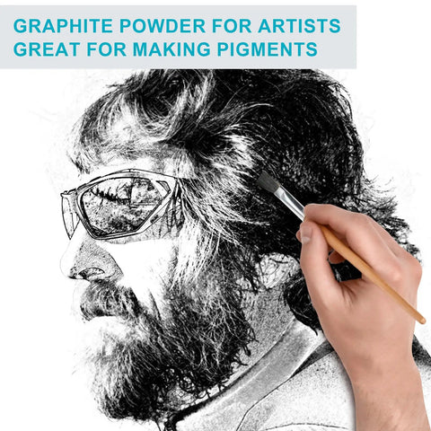 Ultra Fine Graphite Powder 18oz 3000 Mesh Microfine Dry Lubricant for Precision Friction Surfaces, 3 Micron Purity, Fills Tiny Pits, Cuts Friction and Wear, Gearhead Friendly for Machinery, Tools, and Industrial Applications used for artist pigment making