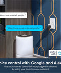 Voice control of air purifier using Four Pack Two Point Four GHz WiFi Smart Plugs For Voice Control That Play Nice With Alexa And Google Assistant