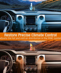 Straight Shot Swap Hvac Air Blend Door Actuator For Toyota Tundra 2007 To 2021 And Sequoia 2007 To 2022 Durable Climate Heater Damper Control Servo Motor in a vehicle cabin adjusting air flow.
