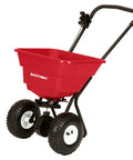 Big 80lb Capacity Broadcast Spreader For Lawns And Seeds With Rustproof Poly Hopper Pre Assembled Adjustable Drop Rate Pro Grade Fertilizer