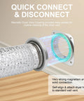 Magnetic Dryer Vent Coupling Kit by Amazon with 3 ft 4 in duct and 2 clamps; quick connect, self-aligning magnet.