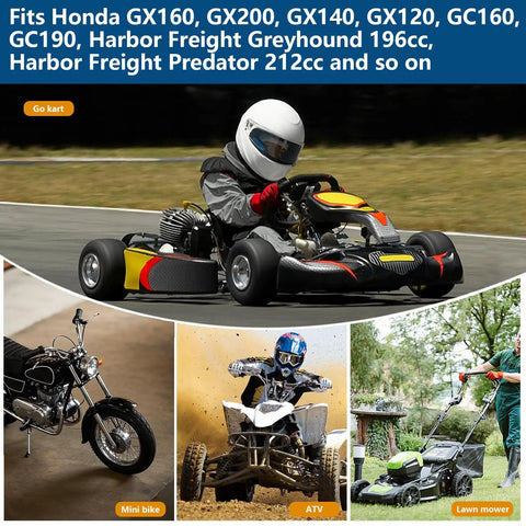 Racing go-kart with centrifugal clutch for 3/4 bore, 10 tooth, fits Predator 212 Honda GC GX engines and mini bike, ATV, lawn mower.