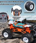 Image of One Sixteen Scale RC Monster Truck For All Terrain 2.4GHz Dope Off Road Vehicle With Up To 20 Km Per Hour Speed