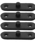 4 Pack Heavy Duty Concealed Stainless Steel Pivot Door Hinges For Interior Doors And Windows, black sleek design shown