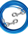 Heavy Duty PVC Coated Steel Dog Tie Out Cable With Beefy Clips For Yard Use 10 15 20 25 30 50 Ft Options A Safe Outdoor