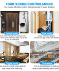 Four Flexible Control Modes of Badass Protection One Thousand Two Hundred Pound Smart Magnetic Door Lock Kit With WIFI App Remote Control.