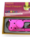 Pro Grade Hydraulic Seal Installation Tool Kit Version 5.0 in box with bright pink seal clasper shown