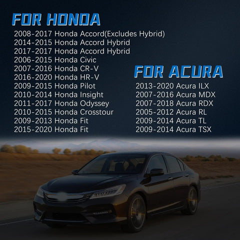Gas Cap Replacement For Honda Accord Civic CRV HRV Pilot Insight Odyssey Crosstour Fit And Acura ILX MDX RDX RL TL TSX 2006 To 2020 Universal Fit Leak Proof Dirt Resistant No Fuss Install Easy Install No Hassle