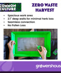 All In One Trimming Tray Kit For Plants With 13x20 Inch Tray And 150 Micron Pollen Screen Bottom Harvest Bin in use