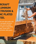 Portable Chainsaw Edging Mill For Vertical Cuts And Squaring Logs 24 Inch Bar Mini Mill Attachment In Use