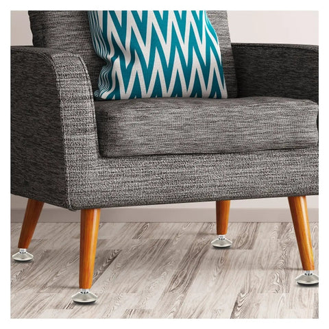 Heavy Duty Furniture Levelers With Floor Protection Adjustable Leveling Feet For Uneven Floors Say Goodbye To Wobble And Vibrations 20 Piece Set Durable Nylon Base Quiet And Easy Install on gray chair legs