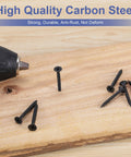 Size 6 Drywall Screws Set 150 Piece Phillips Wood Screws Assortment Carbon Steel Black Oxide Self Tapping Screws For Drywall