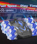 Dope Gesture Sensing RC Stunt Car With Lights And Music Hand Gesture Remote Control 360 Degree Spins on racetrack