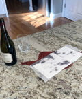 Ultra Absorbent Mats 10 Pack Dual Sided Absorption Gel Conversion Locks In Liquids Quickly for red wine spill on counter
