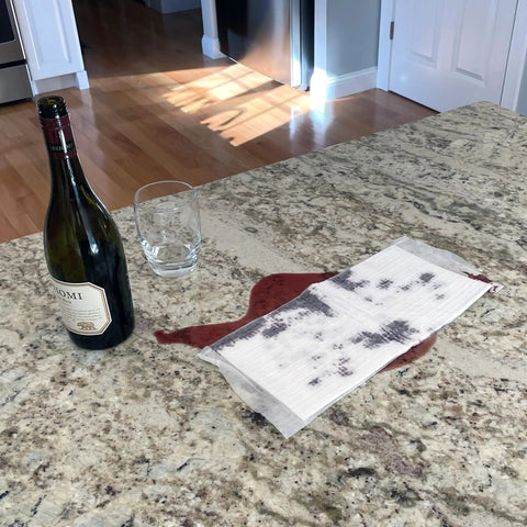 Ultra Absorbent Mats 10 Pack Dual Sided Absorption Gel Conversion Locks In Liquids Quickly for red wine spill on counter