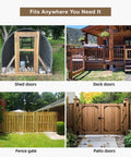 No Sag Gate Kit With Self Closing Hinges And Corner Brackets For Outdoor Garden Backyard Wooden Fence Deck Porch Gate Hardware