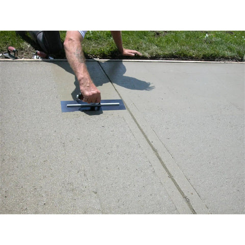 Pro Grade High Carbon Steel Finishing Trowel 4.75 By 14 Inch for Concrete, Masonry, and Drywall used on cement surface