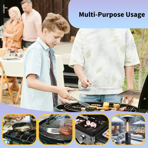 Outdoor cooking with 8 Feet High Pressure Propane Regulator With 20 Psi Adjustability And Hose QCC1 Connection