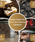 Premium Radiator Cooling Fan Assembly Oem Replacement Fits 2005 2013 Volkswagen Jetta Golf displaying common fan failure issues.