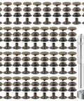 Leather Snap Fastener Kit Set With 37 Pieces And Five Eighth Inch Bronze Snaps For Leather, Canvas, Denim, Bags And Clothes DIY Projects