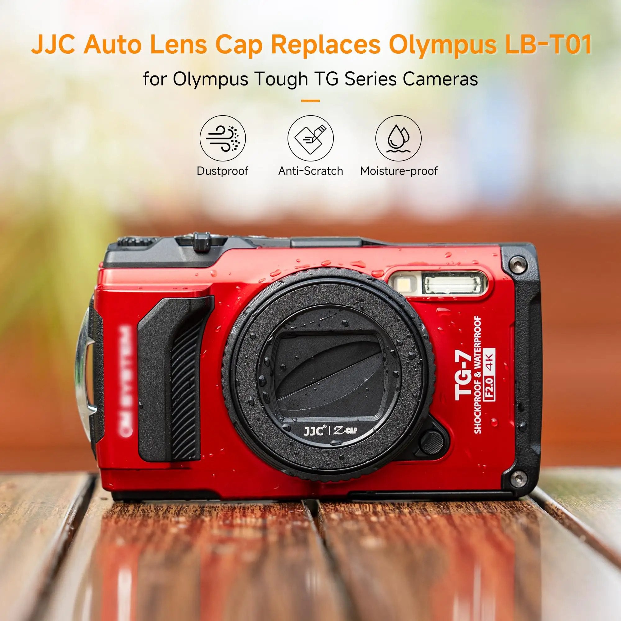 Waterproof Lens Cap Cover For Olympus Tough Series ✓