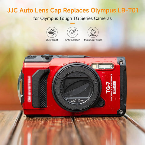 Waterproof Lens Cap Cover Protector For Olympus Tough TG Series Cameras TG-7 TG-6 TG-5 TG-4 TG-3 TG-2 TG-1 Rotate To Open Or Close Replaces LB-T01 Lens Barrier Keeps Lens Safe And Ready For Action