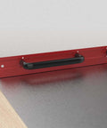 Heavy Duty 24 Inch 16 Gauge Steel Sheet Metal Folding Tool With Grips For Uniform Folds Built For HVAC Ductwork Red Finish