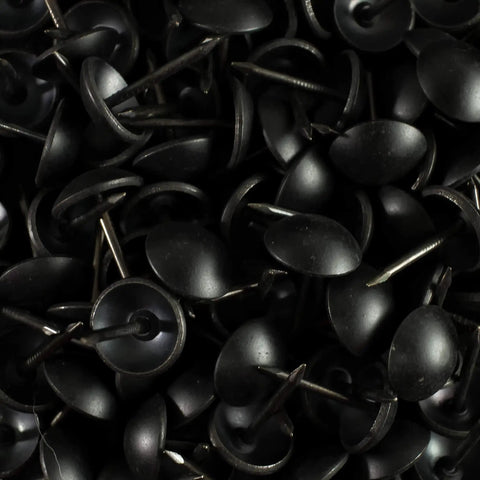 High Quality Matt Black Upholstery Nails And Vintage Decorative Tacks 100 Piece Pack With 7 16 Inch Heads for DIY and restoration