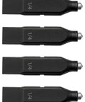 Beefy Tungsten Carbide Glass Breaker Bits For Leatherman Multitools, 4 Pack, Dual Sided Bit With Glass Breaker Tip On One End And One Quarter Inch Flat Screwdriver On The Other, Heavy Duty Replacement For Emergency Use DIY Or Everyday Carry