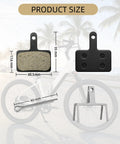 Top Shelf Resin E Bike Brake Pads Compatible With Lectric Xp 1 0 2 0 3 0 Xp Step Thru Xp Lite 1 0 size dimensions displayed.