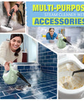 Hella Badass Handheld Steam Cleaner With 3 Bar High Pressure And 11 Piece Chemical Free Kit for effective steam cleaning on tiles.