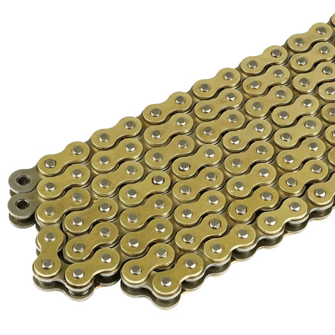 Golden 520 Pitch 120-Links Non-O-Ring Drive Chain With Rivet And Clip Master Links for ATV UTV Quad Side By Side Motorcycle Dirt Bike