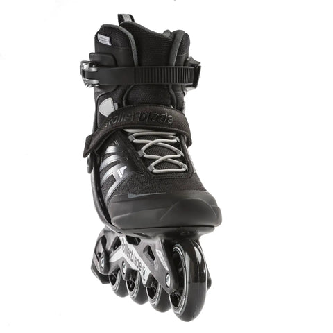 Zetrablade Inline Skates For Men Starter Fitness Skates with high cuff, durable shell, plush liner, secure closure, front view