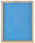 20 By 20 By 1 Inch Furnace Air Filter with Gel Coated Fiberglass Media showing blue filter panel in cardboard frame.