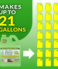 Go To House And Siding Pressure Washer Cleaner Concentrate That Lifts Mold And Mildew Stains From Vinyl Aluminum Wood Brick And Stucco Its Safe On Surfaces And Cleans Up To 6400 Sq Ft bottle with 21 yellow jugs graphic