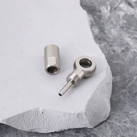 Plug And Play Hydraulic Disc Brake Hose Fitting For SRAM Level Red HRD And ETAP S900 with Quick Connector, silver metal pieces