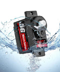 Dope 4 Pack 5G Micro Servo Motors For 1 To 28 RC Cars And Fixed Wing Planes, showcasing waterproof plastic shell design.