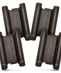 Heavy Duty Double Action Cafe Door Hinges 6 Inch For Saloon And Bar Swinging Doorways Adjustable Tension Oil Rubbed Bronze 4 Pack