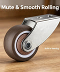 Tough As Nails One Half Inch Caster Wheels Set Of Four Hella Smooth Rubber Sliding Door Bottom Roller Track for Gates Sheds.