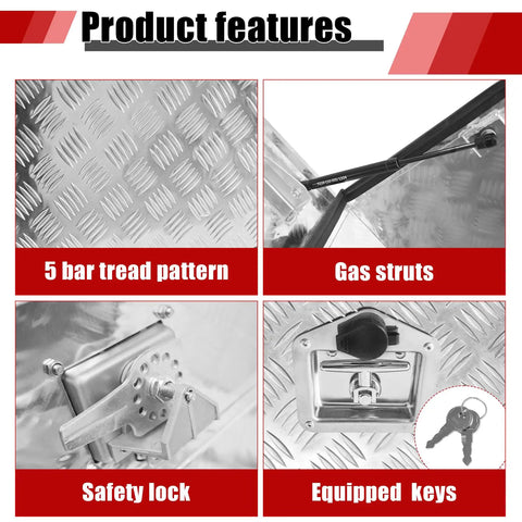 Heavy Duty Aluminum Generator Enclosure With Badass Weather Shield Secure Safety Lock Assembly features gas struts and safety lock.
