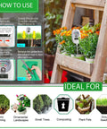 How to use Seven In One Soil Tester With Digital Moisture PH Fertility Meter And Dual Screen Temperature And Humidity