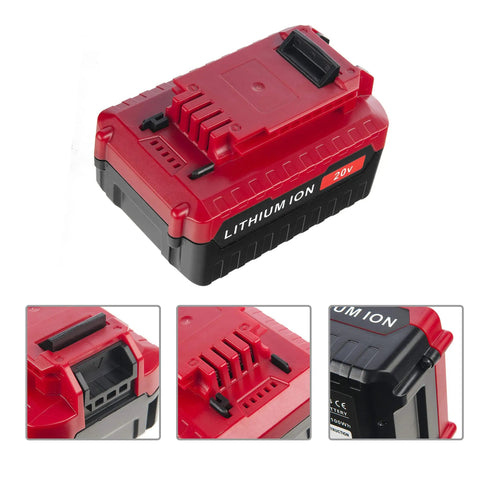 2 Pack 20V Lithium Ion Battery Compatible With Porter Cable 20V Max Power Tools Replacement High Capacity 6 Ah Rechargeable Heavy Duty