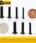 M6 Hardware Kit 240 Pieces Built Tough Alloy Steel Nuts Bolts compared with a penny and dime for size reference.