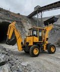 Compact Backhoe Loader For Farm And Construction Jobs With Hydraulic Front Bucket Mini Excavator in quarry site