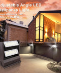 Rotatable 80W LED Wall Pack Light With Adjustable Head 5000K 10800LM Hella Bright near modern house